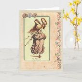 Maman, carte de voeux de ballerine de La (Fleur jaune)