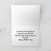 Maman, carte du jour de mère de merci (Intérieur)