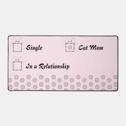 Maman Chat Chaton Mignon Patte Rose (Recto)