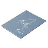 Maman Chef Recettes Carnet bleu Dusty (Côté gauche)
