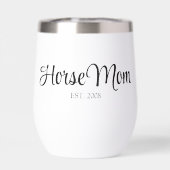 Maman Cheval Écriture Noire Établie  (Arrière)