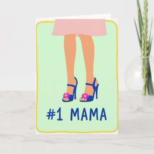 Maman Chic Numéro Un Carte (Devant)