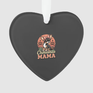 Maman Chihuahua mignonne noeud Chien Maman