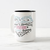 Maman Coeur Deux Tons Mug 15oz (Devant gauche)
