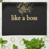 Maman comme un patron Mère's Day Serviette de cuis (Plié)