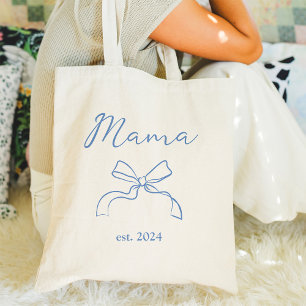 Maman Coquette Blue Bow et Sac fourre-tout de sc