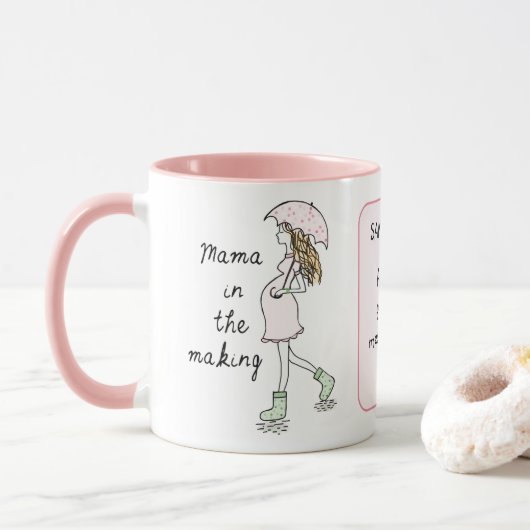 Maman dans la confection de tasse personnalisée (Avec donut)