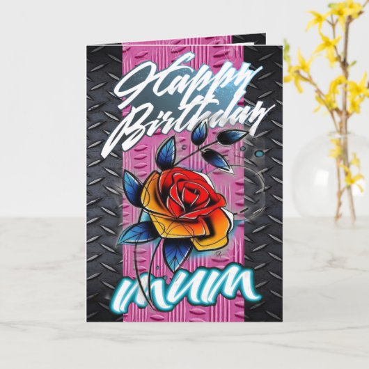 Maman de carte d'anniversaire (Fleur jaune)