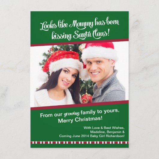 Maman de carte de faire-part de photo de grossesse (Devant)