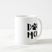 Maman de chien avec Empreinte de patte| Mug de caf (Devant droit)