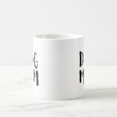 Maman de chien avec Empreinte de patte| Mug de caf (Centre)