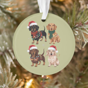 Maman de chien de Noël teckel Amoureuse Cadeau de 