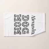 Maman de chien en Dalmatie amusante Imprimer Nom p (Serviette à main)