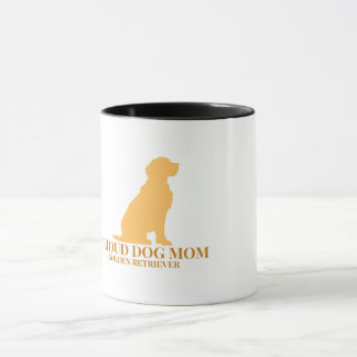 Maman de chien fière Tasse à café Golden Retriever