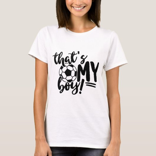 Maman de foot, c'est mon petit T-shirt (Devant)