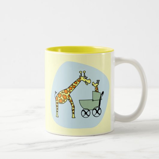 Maman de girafe et tasse de bébé (Droit)