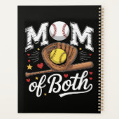 Maman de jour de match de baseball et softball (Dos)