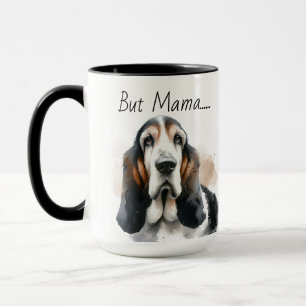 Maman de l'animal mignon Basset Hound Mug personna