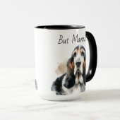 Maman de l'animal mignon Basset Hound Mug personna (Devant droit)