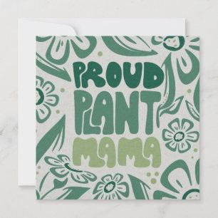 Maman de plante fière – Carte plate pour amoureux