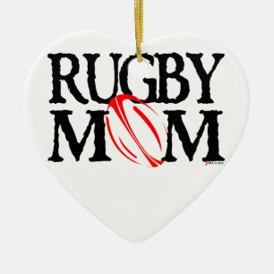 Maman de rugby - ornement