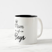 Maman de tasse de café à deux tons de garçons (Devant droit)