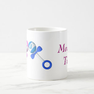 Maman de tasse de café de jumeaux (garçon/fille)