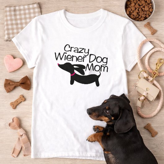 Maman de Teckel Fou (MD) T-Shirt Dachshund