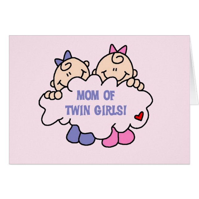 Maman de Twin Girls Tshirts et cadeaux (Devant horizontal)