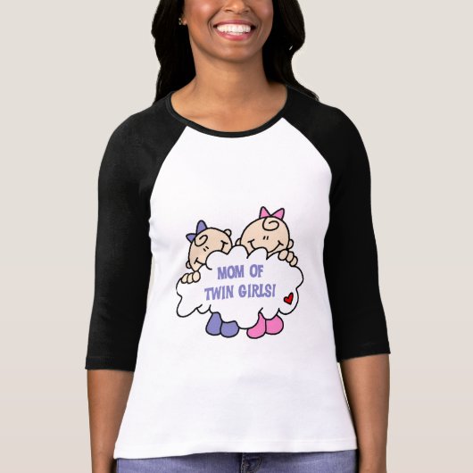 Maman de Twin Girls Tshirts et cadeaux (Devant)