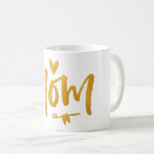 Maman Dentiste Accent Coeur Keepsaké Mug (Devant droit)