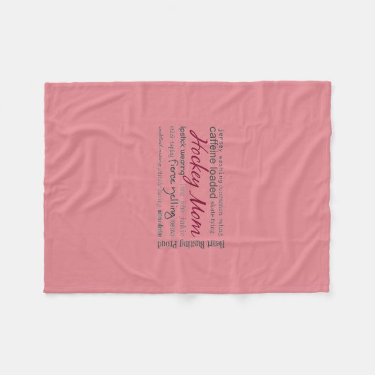 Maman d'hockey - couverture d'ouatine de collage (Devant (Horizontal))