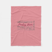 Maman d'hockey - couverture d'ouatine de collage (Devant)