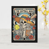 Maman drôle Softll squelette de carte de tarot mam (Fleur jaune)