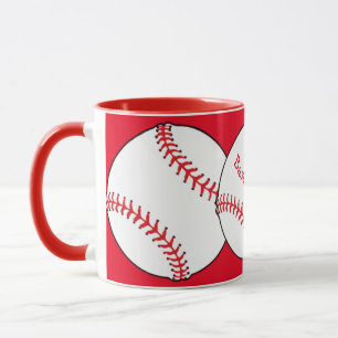 Maman du baseball Ringer Mug