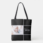 Maman écriture noire Sac à main établi Ajouter une (Dos)