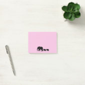 Maman Éléphant avec des Bébés Post-it (Bureau)