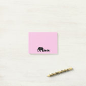 Maman Éléphant avec des Bébés Post-it (Sur un bureau)