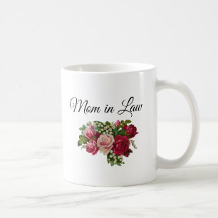 Maman en droit Floral Rose Bouquet Mug