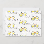 Maman enceinte Grossesse Faire-part jumeaux (Dos)