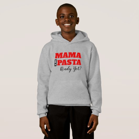 Maman Est-Ce Que Les Pâtes Sont Prêtes ? T-shirt p (Devant entier)