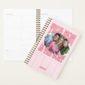 Maman est la chèvre Photo rose rouge Retro (Devant avec enveloppe)