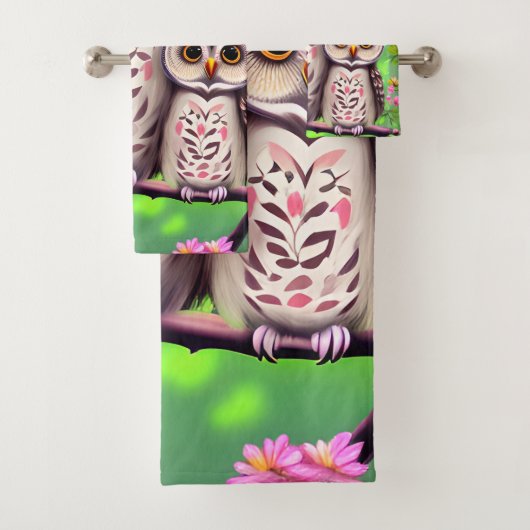 Maman et Baby Owl (En situation)