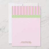 Maman et bébé Girafe Baby Girl Shower Invitation (Dos)