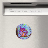 Maman et bébé hibou aimant par Carol Zeock (In Situ (Lave-vaisselle))