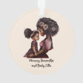 Maman et fille noire personnalisée (1) (dos)