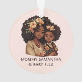 Maman et fille noire personnalisée (19 ans) (dos)