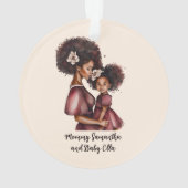 Maman et fille noire personnalisée (2) (dos)