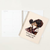 Maman et fille noire personnalisée (5) (Devant avec enveloppe)