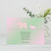 Maman et moi, bébé éléphant Invitation à la douche (Debout devant)